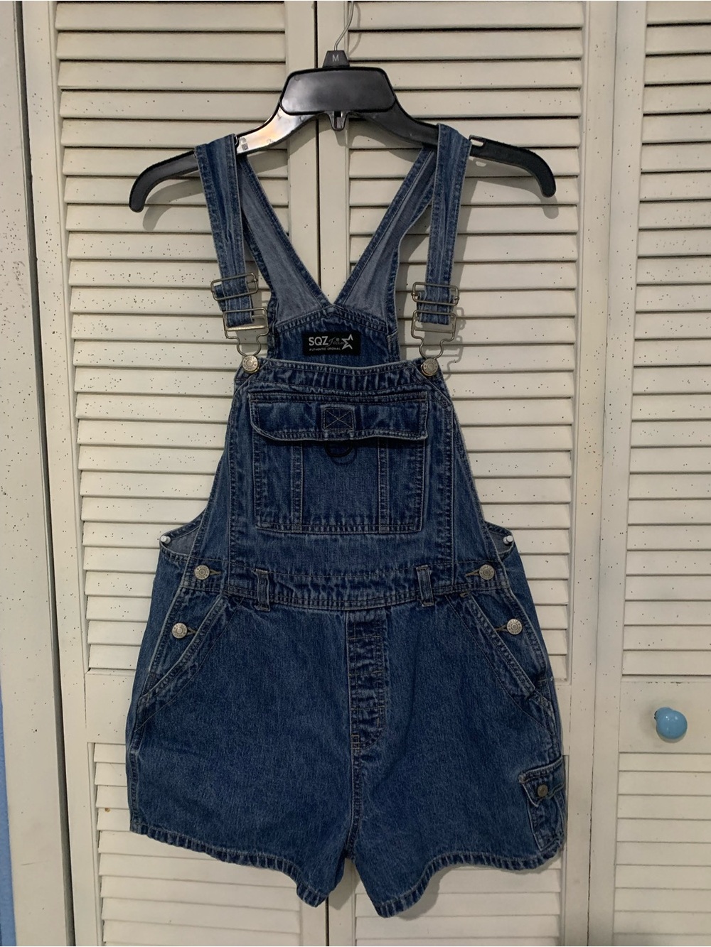 SQZ Jeans Authentic Original Denim Short Alls Short Overalls M